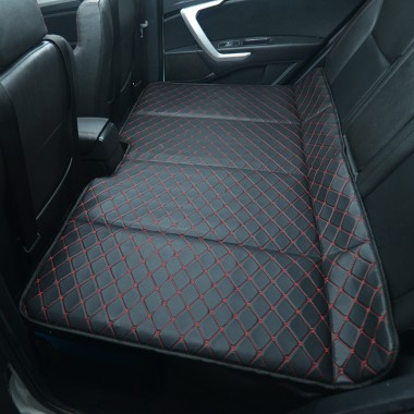 Shop Universal Diamond Car Bed - Non-Inflatable Black and Red Stitching Luxury Leather Diamond Car Bed Mattress