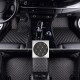 Shop Black and Beige Stitching Luxury Leather Diamond Car Floor Mats Shop Black and Beige Stitching Luxury Leather Diamond Car Floor Mats