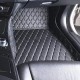 Shop Black and Beige Stitching Luxury Leather Diamond Car Floor Mats Shop Black and Beige Stitching Luxury Leather Diamond Car Floor Mats