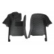 Shop Black and Beige Stitching Luxury Leather Diamond Car Floor Mats Shop Black and Beige Stitching Luxury Leather Diamond Car Floor Mats
