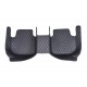 Shop Black and Blue Stitching Luxury Leather Diamond Car Floor Mats