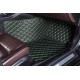 Shop Black and Green Stitching Luxury Leather Diamond Car Floor Mats Shop Black and Green Stitching Luxury Leather Diamond Car Floor Mats