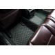 Shop Black and Green Stitching Luxury Leather Diamond Car Floor Mats Shop Black and Green Stitching Luxury Leather Diamond Car Floor Mats