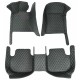 Shop Black and Green Stitching Luxury Leather Diamond Car Floor Mats Shop Black and Green Stitching Luxury Leather Diamond Car Floor Mats