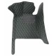 Shop Black and Green Stitching Luxury Leather Diamond Car Floor Mats Shop Black and Green Stitching Luxury Leather Diamond Car Floor Mats