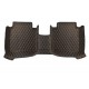 Shop Black and Orange Stitching Luxury Leather Diamond Car Floor Mats