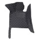 Shop Black and White Stitching Luxury Leather Diamond Car Floor Mats Shop Black and White Stitching Luxury Leather Diamond Car Floor Mats