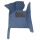 Shop Blue Luxury Leather Diamond Car Floor Mats