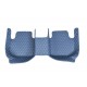 Shop Blue Luxury Leather Diamond Car Floor Mats
