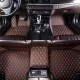 Shop Dark Brown Luxury Leather Diamond Car Floor Mats Shop Dark Brown Luxury Leather Diamond Car Floor Mats