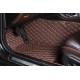 Shop Dark Brown Luxury Leather Diamond Car Floor Mats Shop Dark Brown Luxury Leather Diamond Car Floor Mats
