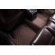 Shop Dark Brown Luxury Leather Diamond Car Floor Mats Shop Dark Brown Luxury Leather Diamond Car Floor Mats