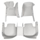 Shop Grey Luxury Leather Diamond Car Floor Mats Shop Grey Luxury Leather Diamond Car Floor Mats