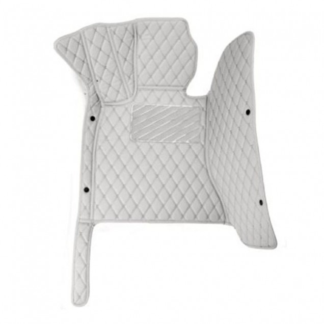 Shop Grey Luxury Leather Diamond Car Floor Mats Shop Grey Luxury Leather Diamond Car Floor Mats