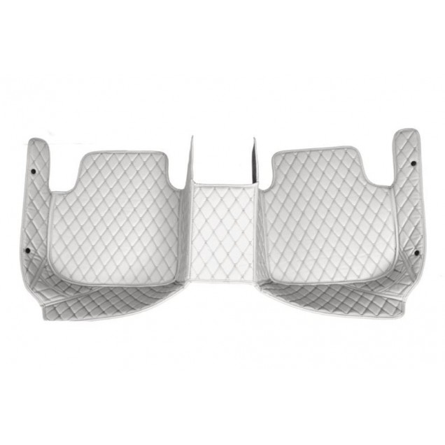 Shop Grey Luxury Leather Diamond Car Floor Mats Shop Grey Luxury Leather Diamond Car Floor Mats