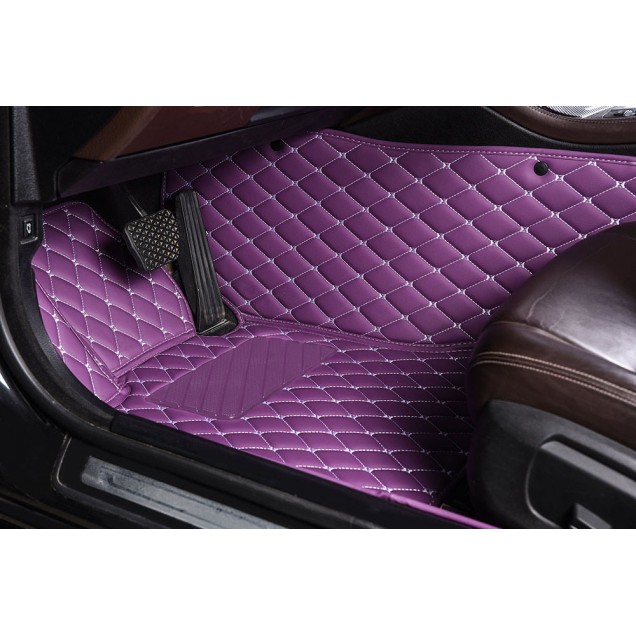 Shop Purple Luxury Leather Diamond Car Floor Mats Shop Purple Luxury Leather Diamond Car Floor Mats