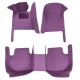 Shop Purple Luxury Leather Diamond Car Floor Mats Shop Purple Luxury Leather Diamond Car Floor Mats