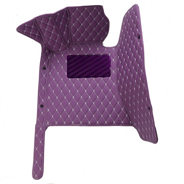 Shop Purple Luxury Leather Diamond Car Floor Mats Shop Purple Luxury Leather Diamond Car Floor Mats