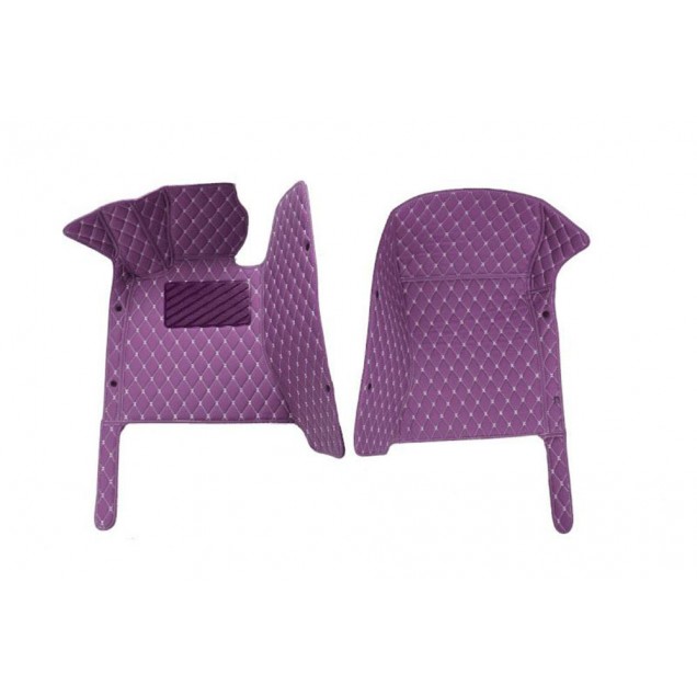 Shop Purple Luxury Leather Diamond Car Floor Mats Shop Purple Luxury Leather Diamond Car Floor Mats