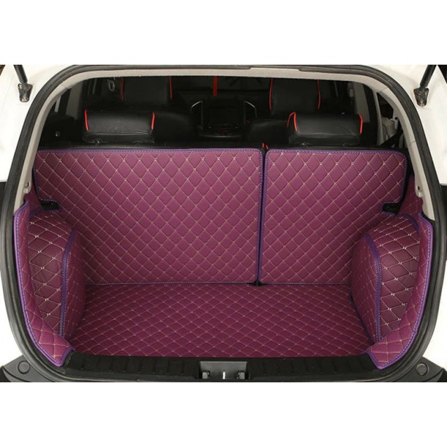 Shop Purple Full Cover Luxury Leather Diamond Trunk Car Floor Mats Shop Purple Full Cover Luxury Leather Diamond Trunk Car Floor Mats