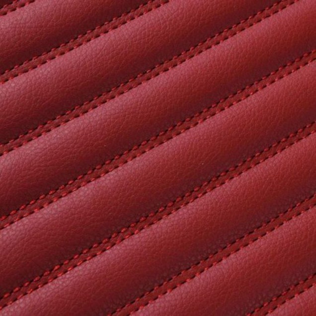 Shop Maroon Luxury Leather Stripe Car Floor Mats Shop Maroon Luxury Leather Stripe Car Floor Mats