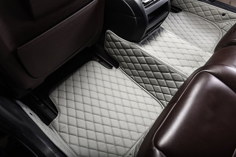 Shop Grey Custom Diamond Car Mats